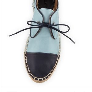 Charles David Blue Harper Leather Espadrilles